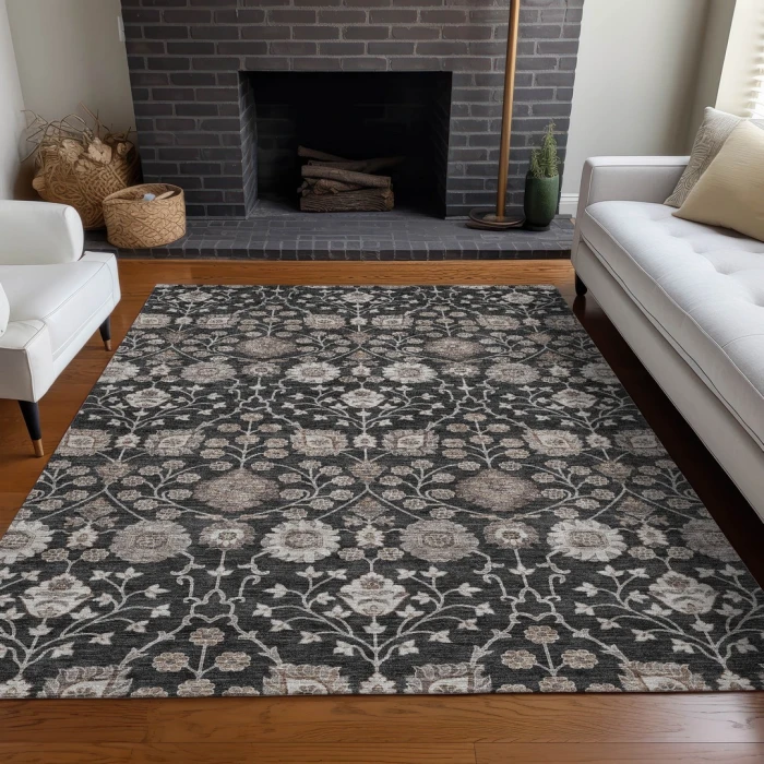 Addison Rugs Chantille Black ACN1155 8ft. x 10ft. Rect. Rug