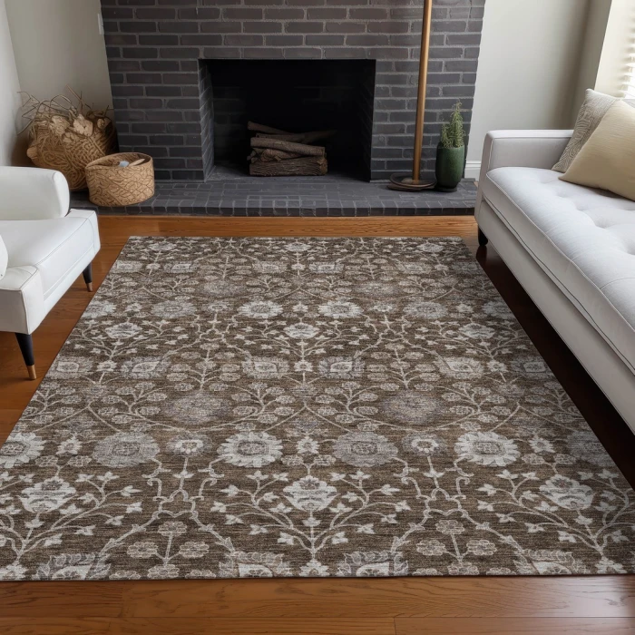 Addison Rugs Chantille Brown ACN1155 9ft. x 12ft. Rect. Rug