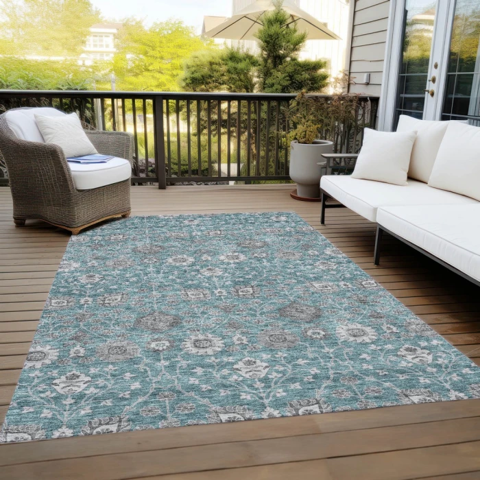 Addison Rugs Chantille Teal ACN1155 5ft. x 7ft.6in. Rect. Rug