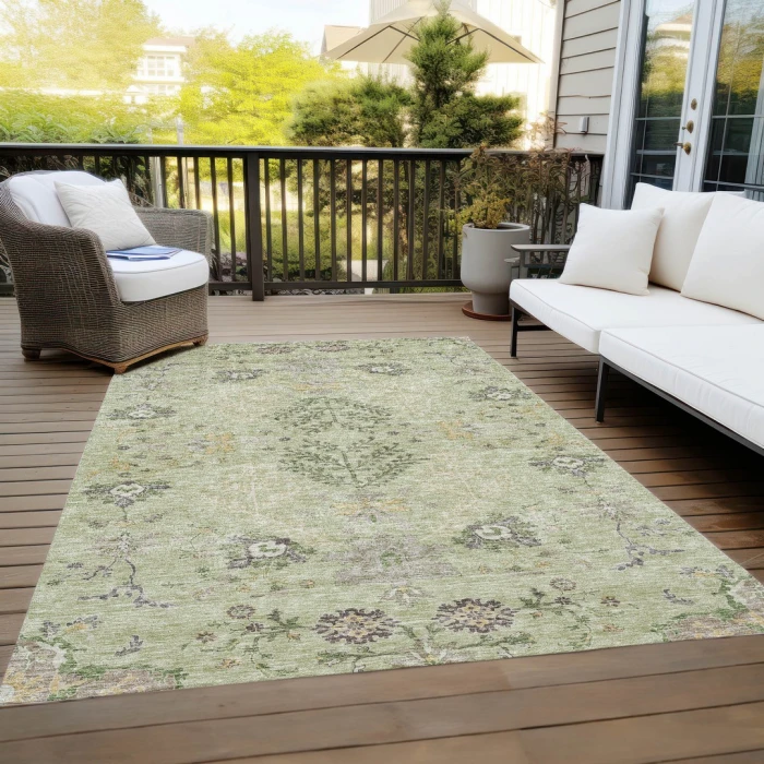 Addison Rugs Chantille Green ACN1156 5ft. x 7ft.6in. Rect. Rug