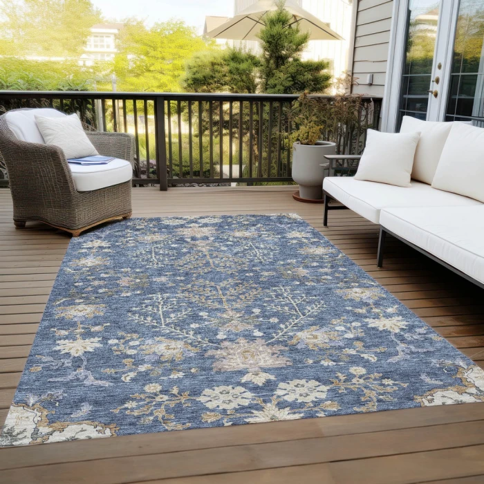 Addison Rugs Chantille Blue ACN1156 5ft. x 7ft.6in. Rect. Rug