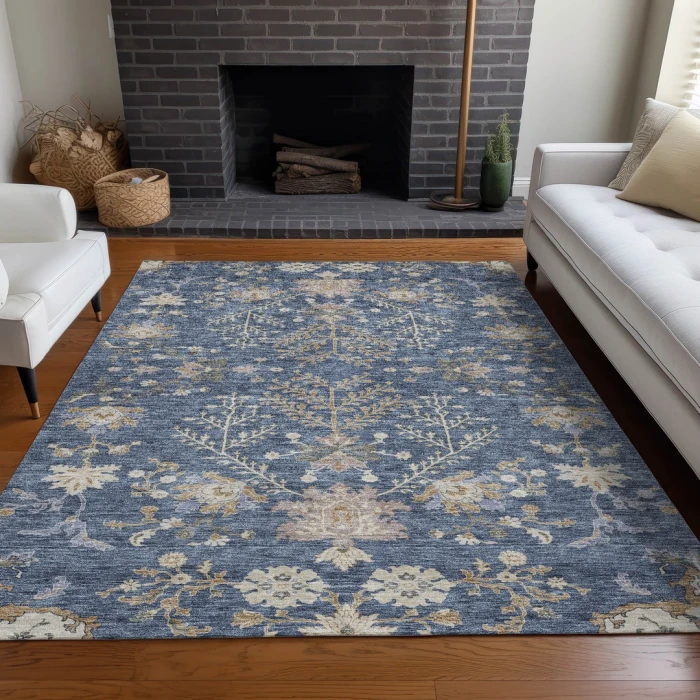 Addison Rugs Chantille Blue ACN1156 5ft. x 7ft.6in. Rect. Rug