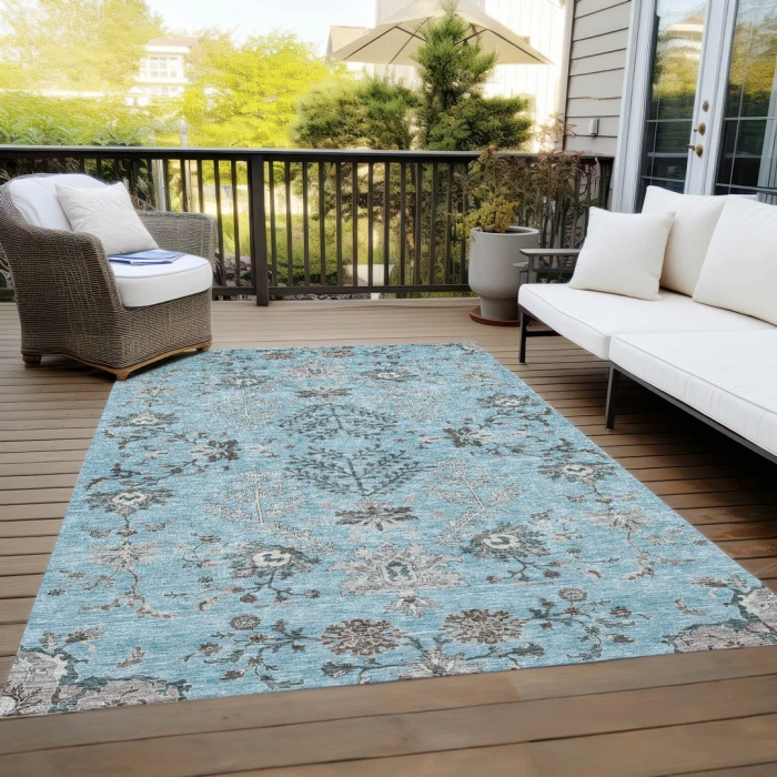 Addison Rugs Chantille Blue ACN1156 5ft. x 7ft.6in. Rect. Rug