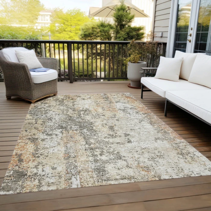 Addison Rugs Chantille Orange ACN1161 9ft. x 12ft. Rect. Rug