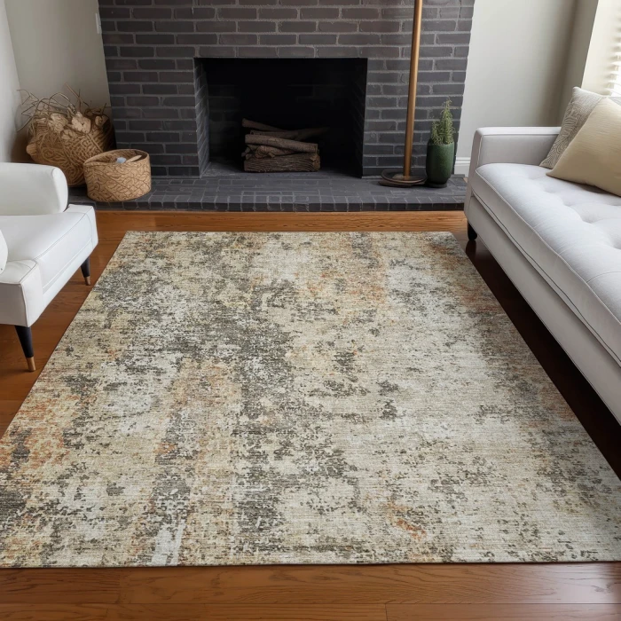 Addison Rugs Chantille Orange ACN1161 9ft. x 12ft. Rect. Rug