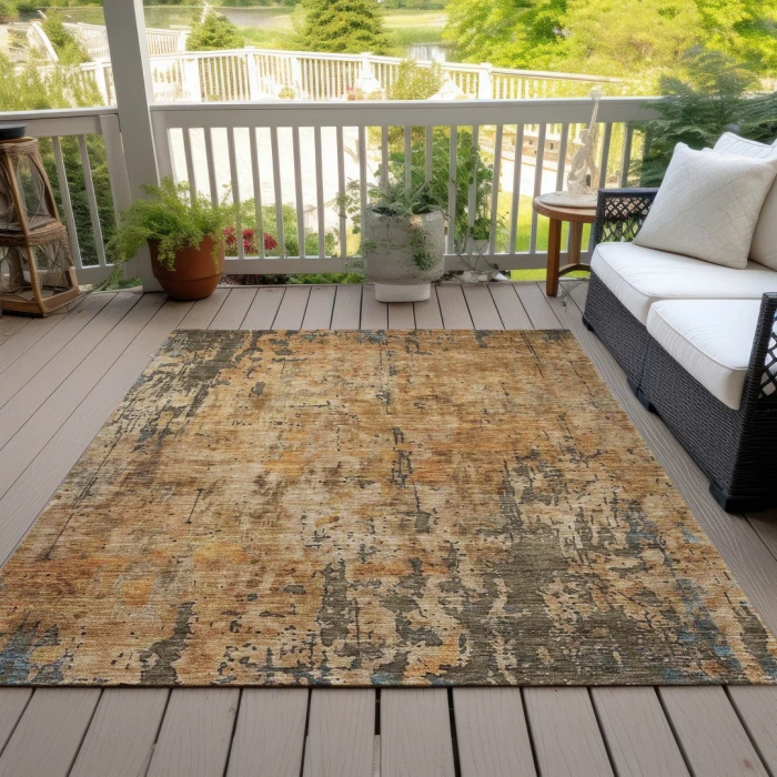 Addison Rugs Chantille Orange ACN1203 8ft. x 10ft. Rect. Rug