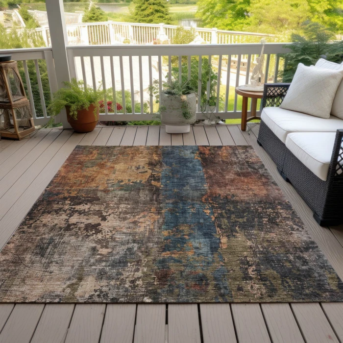 Addison Rugs Chantille Blue ACN1204 9ft. x 12ft. Rect. Rug