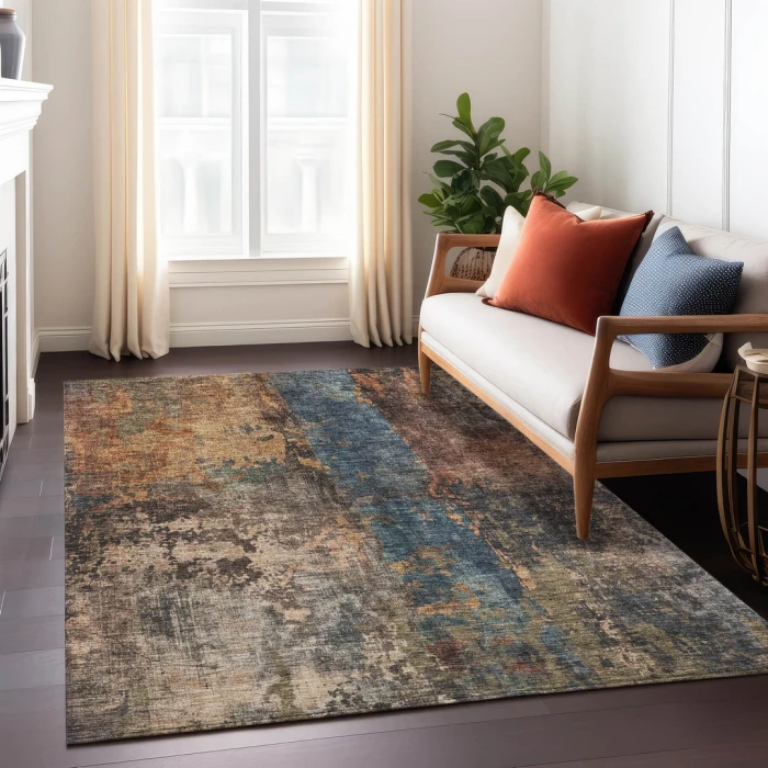 Addison Rugs Chantille Blue ACN1204 9ft. x 12ft. Rect. Rug
