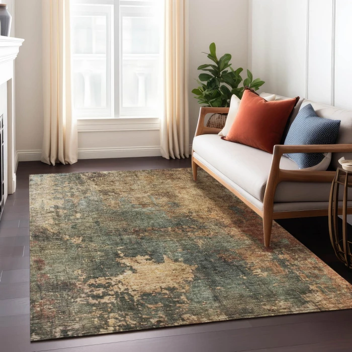 Addison Rugs Chantille Green ACN1211 8ft. x 10ft. Rect. Rug