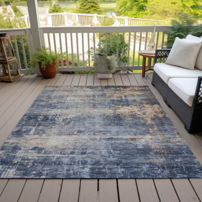 Addison Rugs Chantille Blue ACN1217 8ft. x 10ft. Rect. Rug