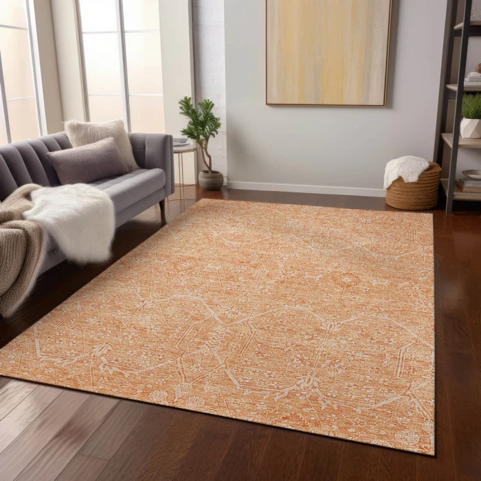 Addison Rugs Chantille Orange ACN1224 5ft. x 7ft.6in. Rect. Rug