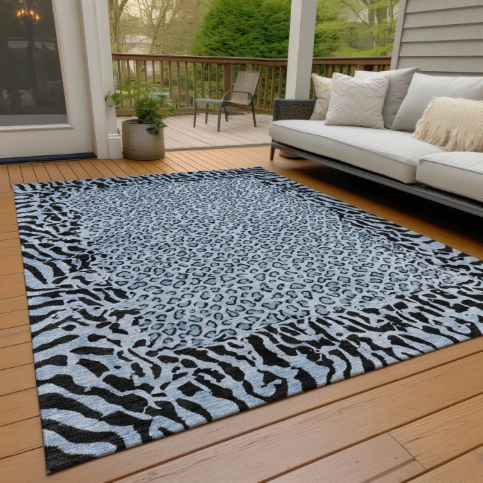 Addison Rugs Chantille Blue ACN1230 9ft. x 12ft. Rect. Rug