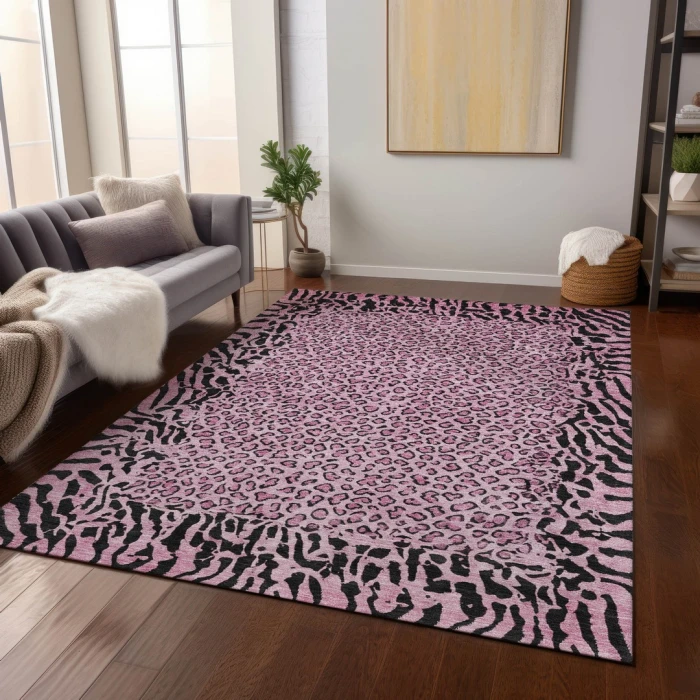 Addison Rugs Chantille Pink ACN1230 9ft. x 12ft. Rect. Rug