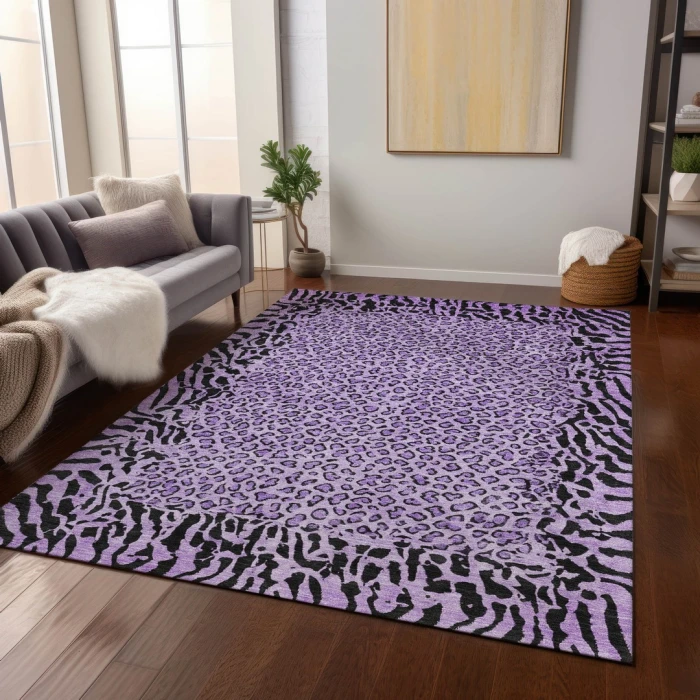 Addison Rugs Chantille Purple ACN1230 9ft. x 12ft. Rect. Rug