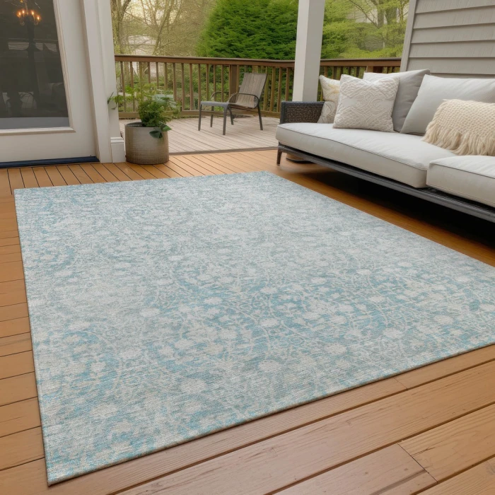 Addison Rugs Chantille Teal ACN1231 8ft. x 10ft. Rect. Rug