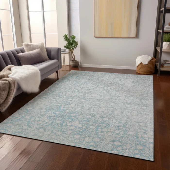 Addison Rugs Chantille Teal ACN1231 8ft. x 10ft. Rect. Rug