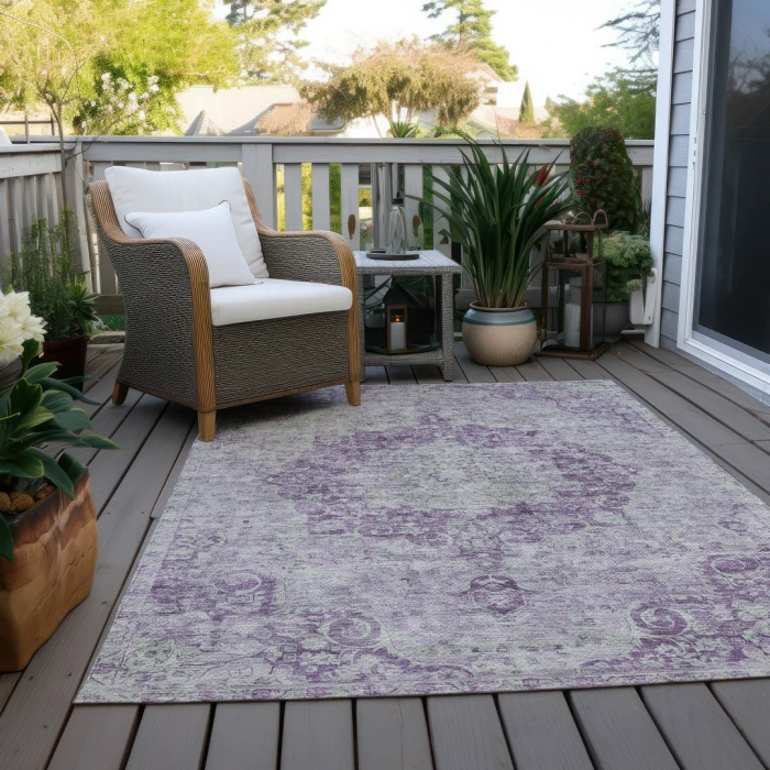 Addison Rugs Chantille Purple ACN1238 5ft. x 7ft.6in. Rect. Rug