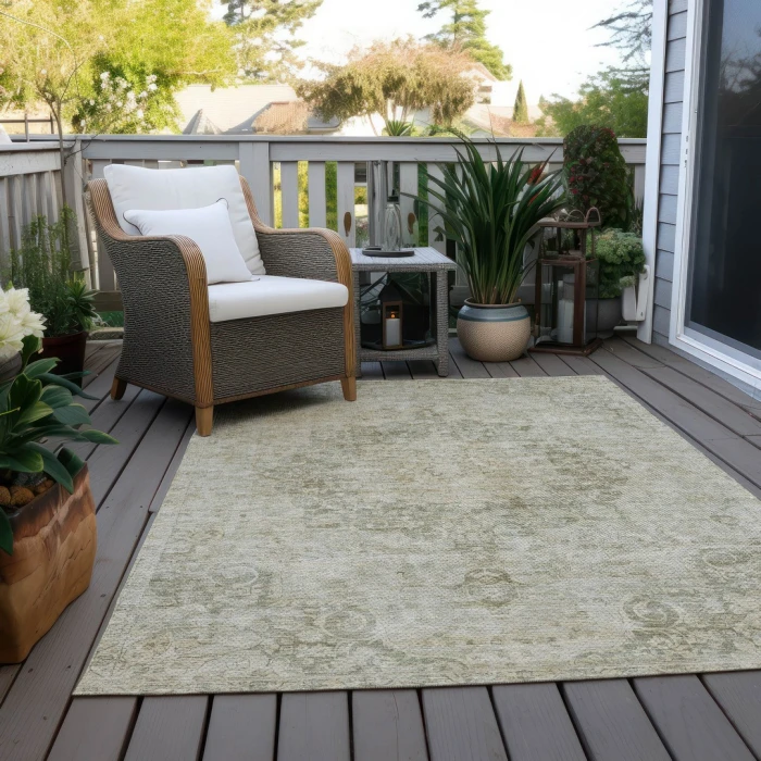 Addison Rugs Chantille Green ACN1238 8ft. x 10ft. Rect. Rug