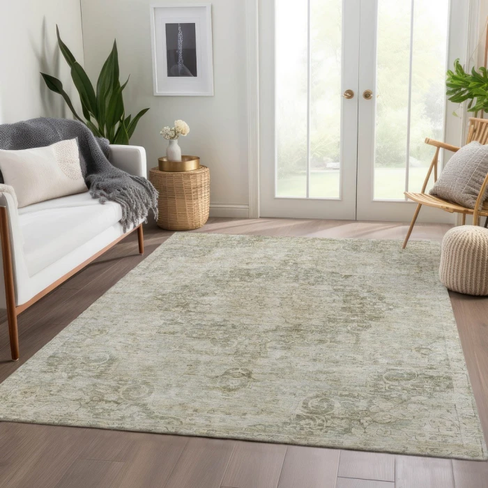 Addison Rugs Chantille Green ACN1238 8ft. x 10ft. Rect. Rug