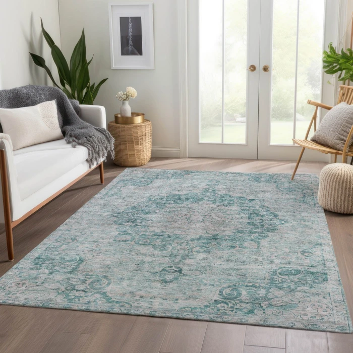 Addison Rugs Chantille Teal ACN1238 5ft. x 7ft.6in. Rect. Rug