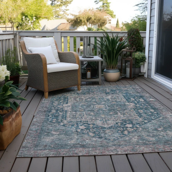 Addison Rugs Chantille Blue ACN1240 8ft. x 10ft. Rect. Rug
