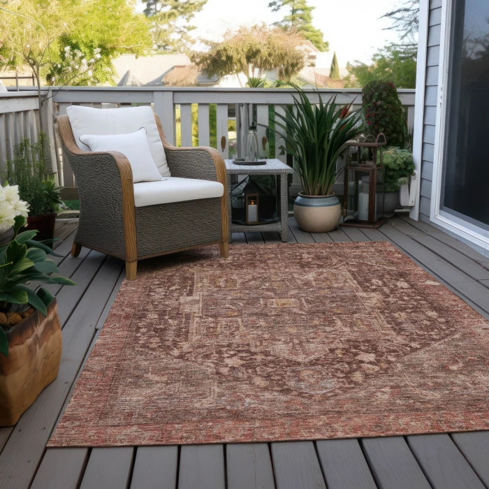 Addison Rugs Chantille Red ACN1240 5ft. x 7ft.6in. Rect. Rug