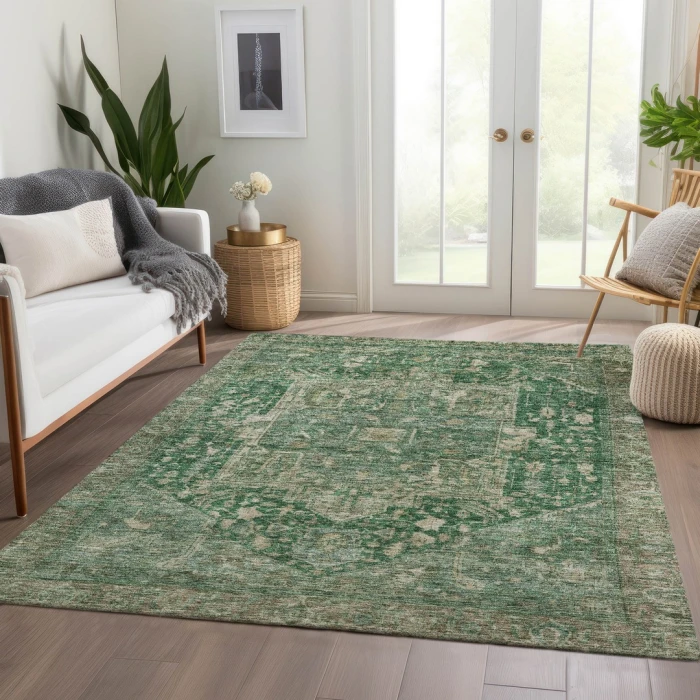 Addison Rugs Chantille Green ACN1240 5ft. x 7ft.6in. Rect. Rug