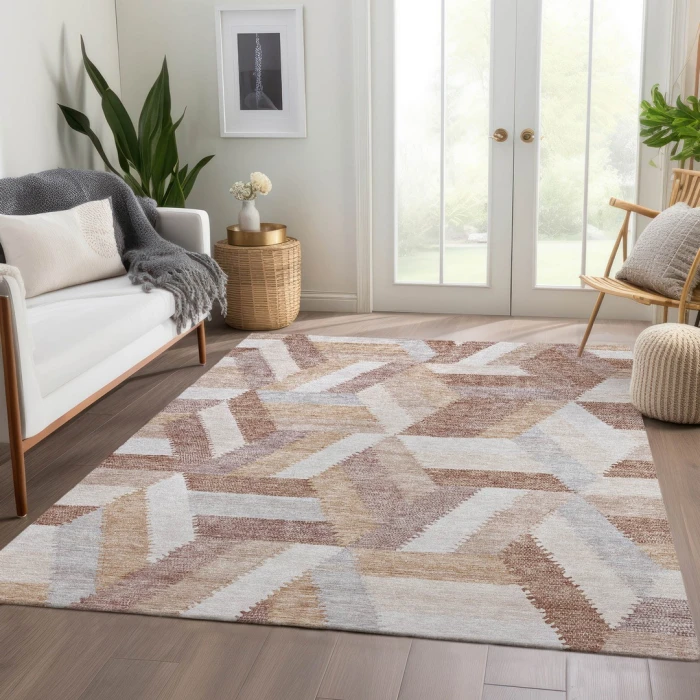 Addison Rugs Chantille Orange ACN1241 5ft. x 7ft.6in. Rect. Rug