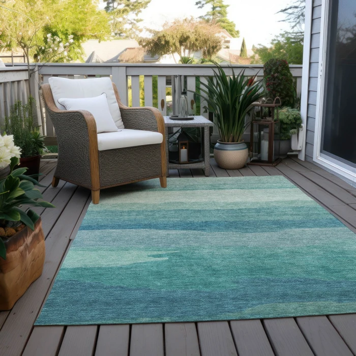 Addison Rugs Chantille Teal ACN1254 5ft. x 7ft.6in. Rect. Rug