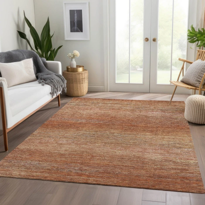 Addison Rugs Chantille Orange ACN1266 9ft. x 12ft. Rect. Rug