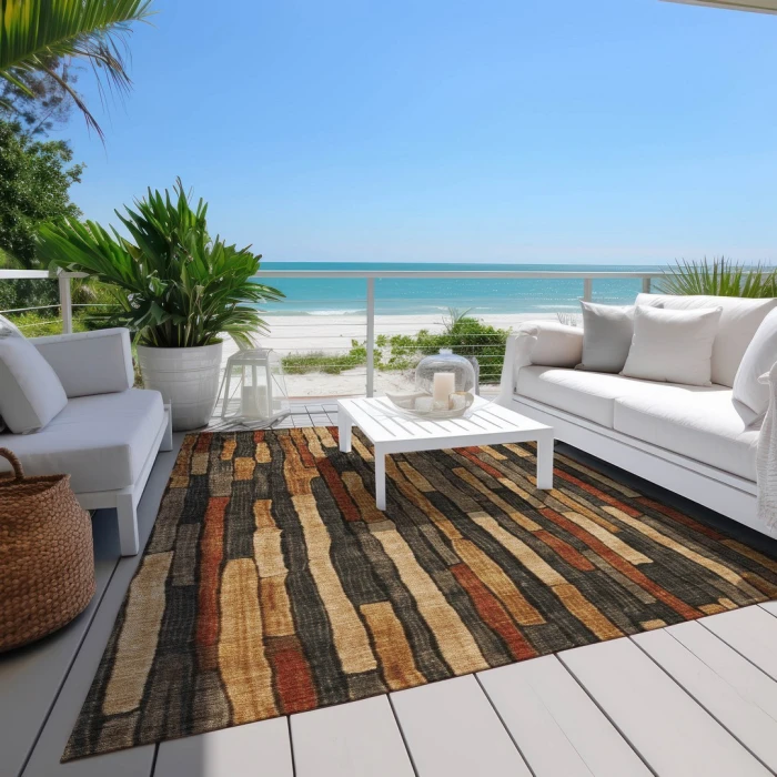 Addison Rugs Chantille Brown ACN1302 5ft. x 7ft.6in. Rect. Rug