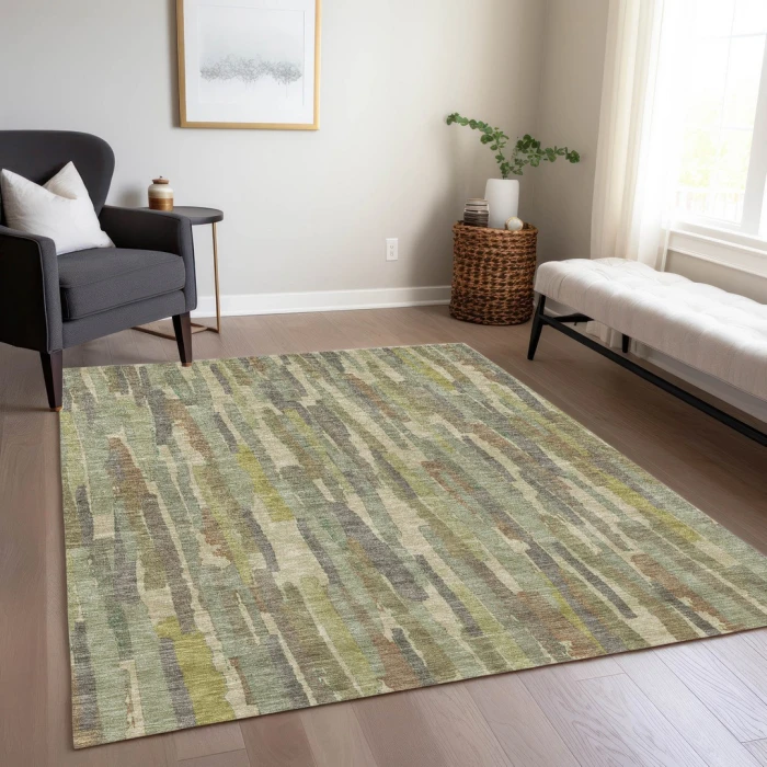 Addison Rugs Chantille Green ACN1314 9ft. x 12ft. Rect. Rug