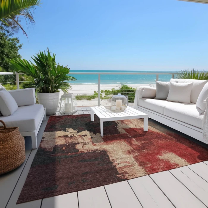 Addison Rugs Chantille Red ACN1333 8ft. x 10ft. Rect. Rug