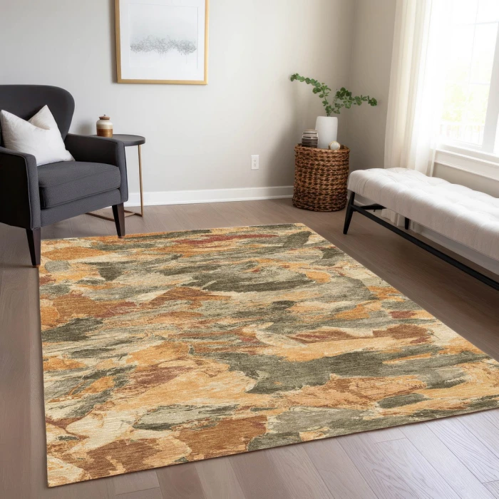 Addison Rugs Chantille Orange ACN1345 5ft. x 7ft.6in. Rect. Rug