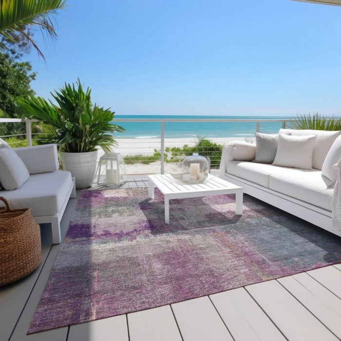 Addison Rugs Chantille Purple ACN1357 5ft. x 7ft.6in. Rect. Rug