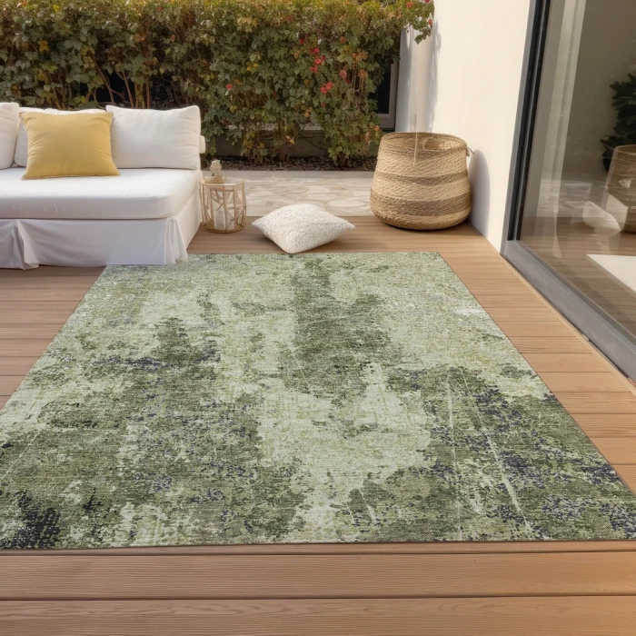 Addison Rugs Chantille Green ACN1389 9ft. x 12ft. Rect. Rug