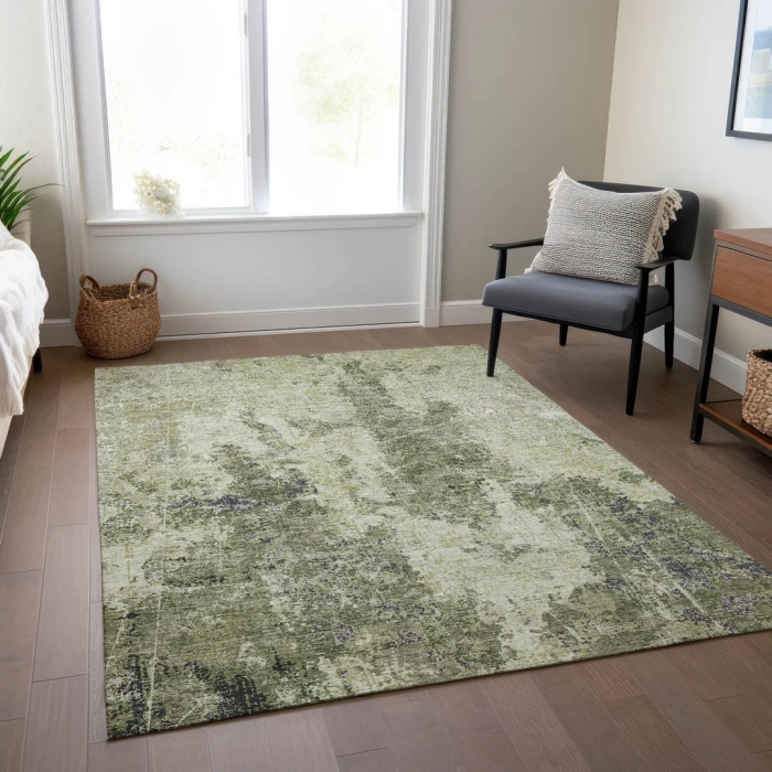 Addison Rugs Chantille Green ACN1389 9ft. x 12ft. Rect. Rug