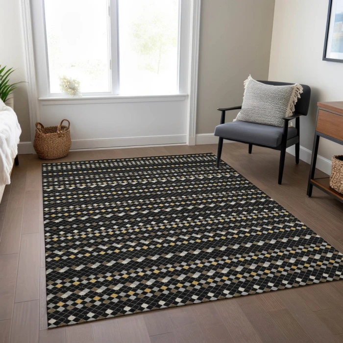 Addison Rugs Chantille Black ACN1409 8ft. x 10ft. Rect. Rug