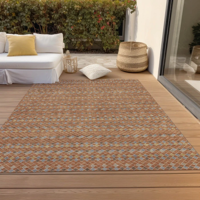 Addison Rugs Chantille Orange ACN1416 5ft. x 7ft.6in. Rect. Rug