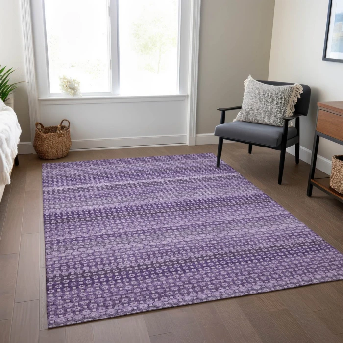 Addison Rugs Chantille Purple ACN1423 5ft. x 7ft.6in. Rect. Rug