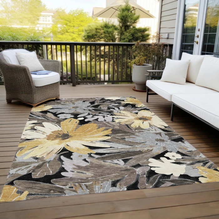 Addison Rugs Chantille Black ACN1481 8ft. x 10ft. Rect. Rug