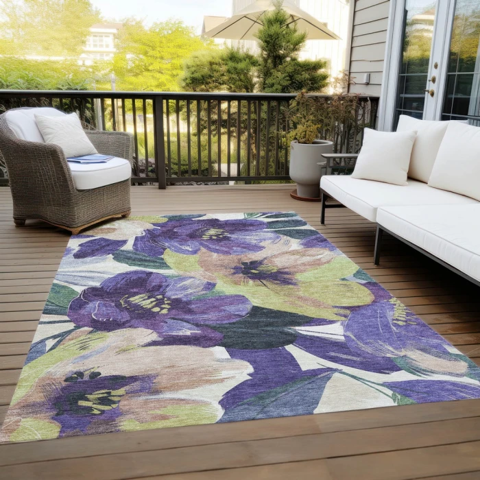 Addison Rugs Chantille Purple ACN1490 5ft. x 7ft.6in. Rect. Rug