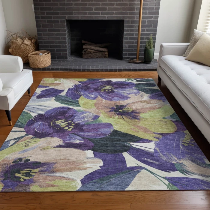Addison Rugs Chantille Purple ACN1490 5ft. x 7ft.6in. Rect. Rug