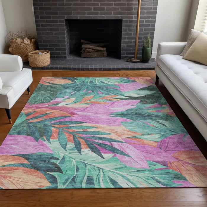 Addison Rugs Chantille Teal ACN1498 5ft. x 7ft.6in. Rect. Rug