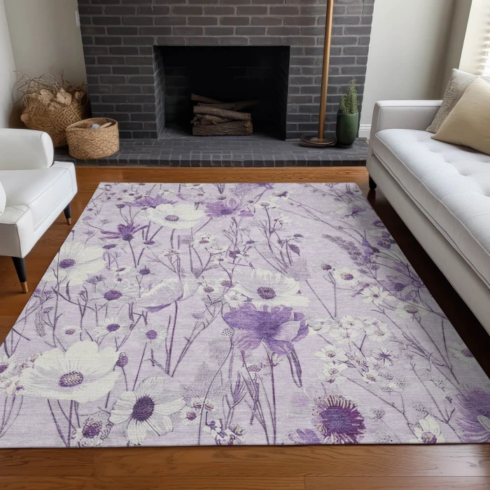 Addison Rugs Chantille Purple ACN1501 5ft. x 7ft.6in. Rect. Rug