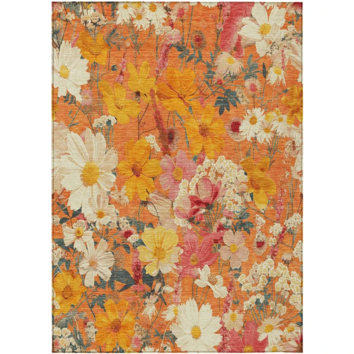 Addison Rugs Chantille Orange ACN1510 5ft. x 7ft.6in. Rect. Rug