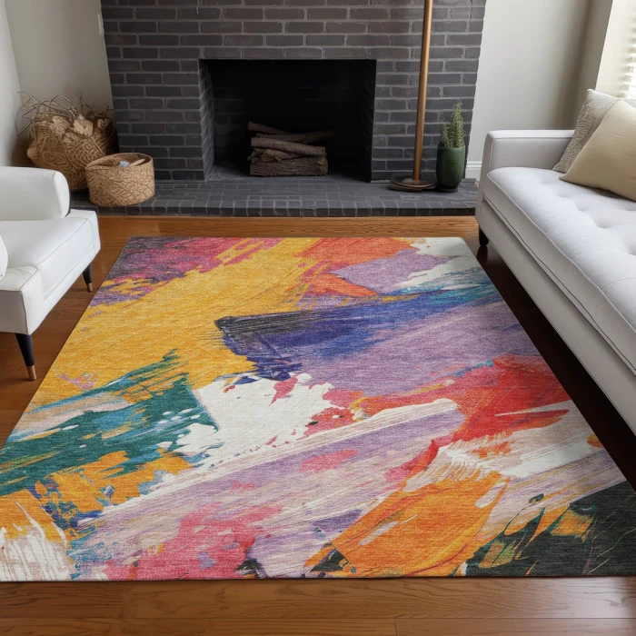 Addison Rugs Chantille Gold ACN1512 9ft. x 12ft. Rect. Rug