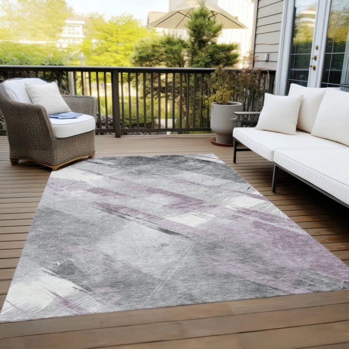 Addison Rugs Chantille Purple ACN1538 9ft. x 12ft. Rect. Rug