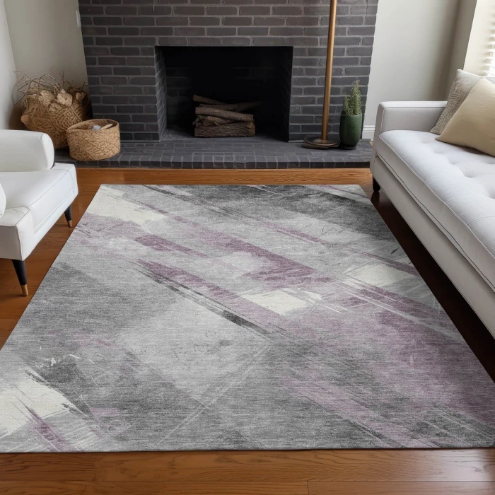 Addison Rugs Chantille Purple ACN1538 9ft. x 12ft. Rect. Rug