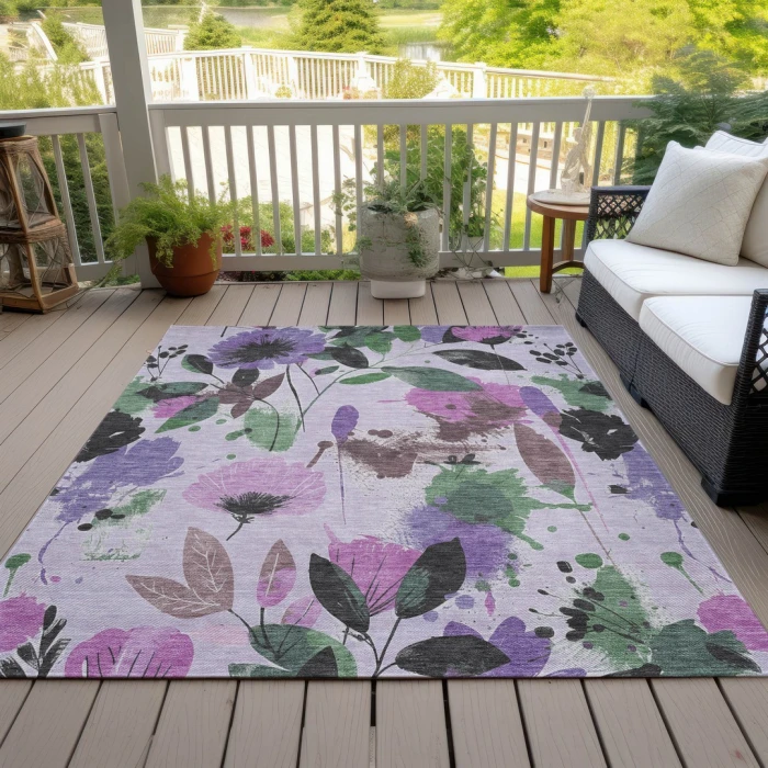 Addison Rugs Chantille Purple ACN1552 9ft. x 12ft. Rect. Rug